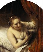 A young Woman in Bed 9mk33)
